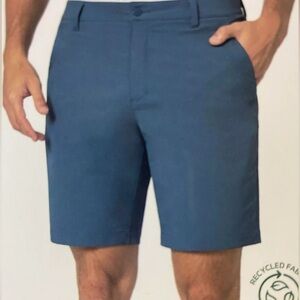 Performance Shorts Mens Athletic Golf Sports Mondetta Outdoor Tech Blue Size 36